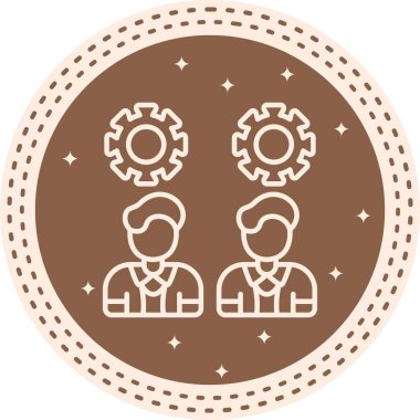 takım web simgesi vektör illüstrasyonu