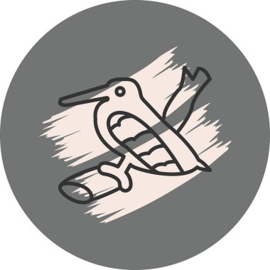 Amerikan Woodcock basit web simgesi, vektör        