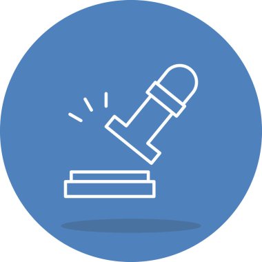 Lastik Damga Modern simgesinin vektör çizimi