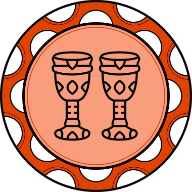 Antika Kupa Özel Profesyonel Yaratıcı Grafik Elementi