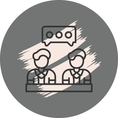  toplantı simgesi vektör illüstrasyon tasarımı