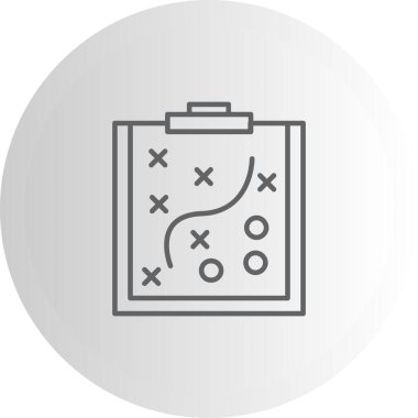 Strateji modern simgesinin vektör çizimi