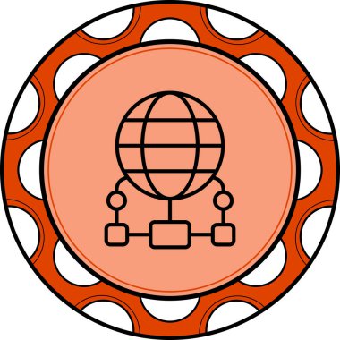 Ağ Bağlantısı Yüksek Çözünürlüklü Sanat Sembolü