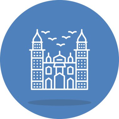 Morella Katedrali Yüksek Kaliteli Özel Vektör Tasarımı