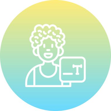 Kullanıcı Tipi Düz Simgesi