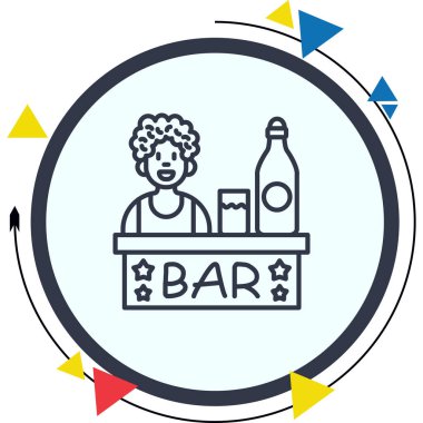 Bar Modern Soyut Yaratıcı Tasarım Varlığı