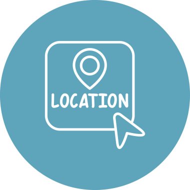 konum web simgesi vektör illüstrasyonu