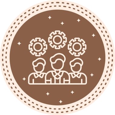 takım web simgesi vektör illüstrasyonu