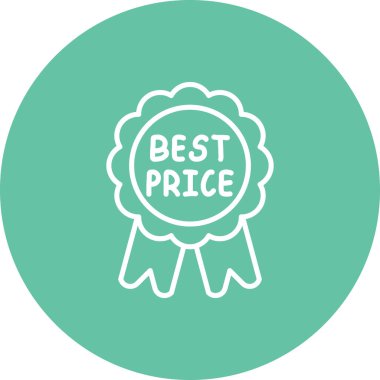 En İyi Fiyat düz simgesi, vektör, illüstrasyon