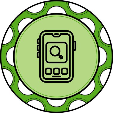 akıllı telefon simgesi, vektör illüstrasyonu basit tasarım