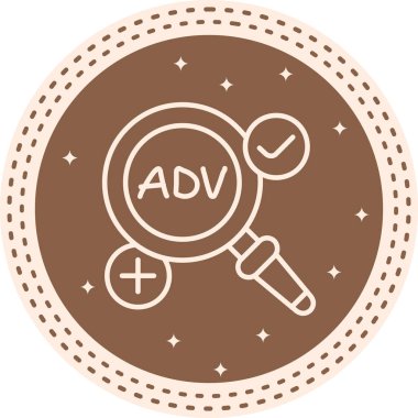 Gelişmiş Arama Web simgesi vektör çizimi