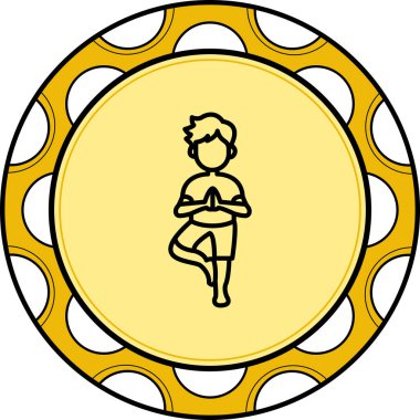 Ağaç Duruşu Premium Çağdaş Düz Vektör Özelliği   