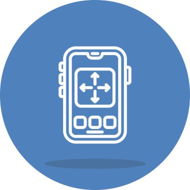 akıllı telefon simgesi, vektör illüstrasyonu basit tasarım