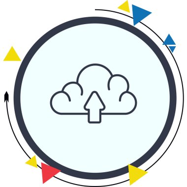 Simge vektör illüstrasyon tasarımı yükle