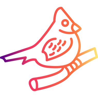 Kuzey Kardinal ikon vektör illüstrasyon tasarımı