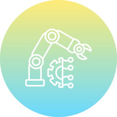 Robotik Kol modern simgesinin vektör çizimi