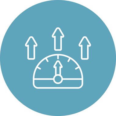 Performans web simgesi vektör illüstrasyonu