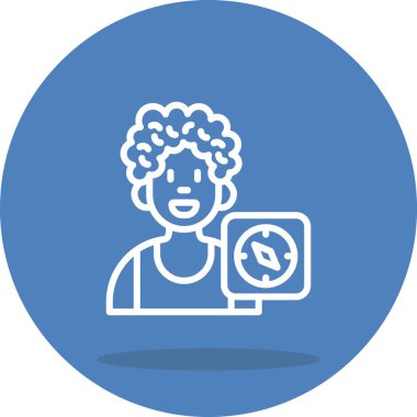 Kullanıcı pusulası basit web simgesi