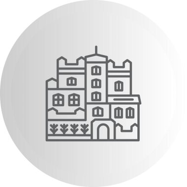 Castle Building Modern Soyut Yaratıcı Tasarım Varlığı