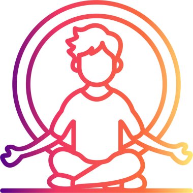 Meditasyon Entellektüel Temiz Ürün Grafik Şekli