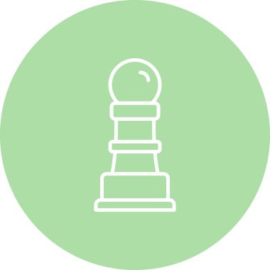 Strateji modern simgesinin vektör çizimi