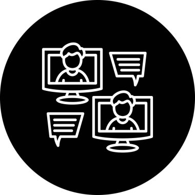 Çevrimiçi İletişim Premium Modern Dijital Sanat Özelliği