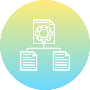 Proje web simgesi vektör illüstrasyonu