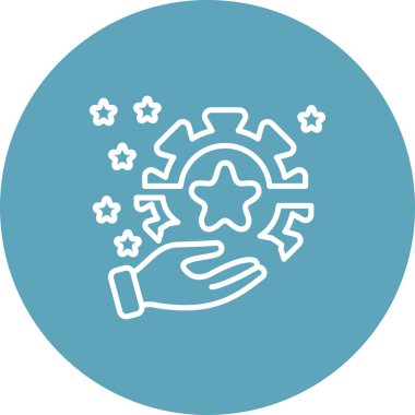 Opportunity Line web simgesi vektör illüstrasyonu