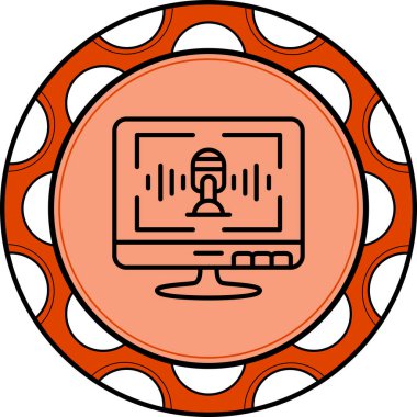 Ses Tanıma Ağı vektör çizimi