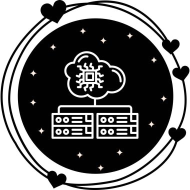 Bulut Sunucusu Asgari Vektör Sanatı Özelliği