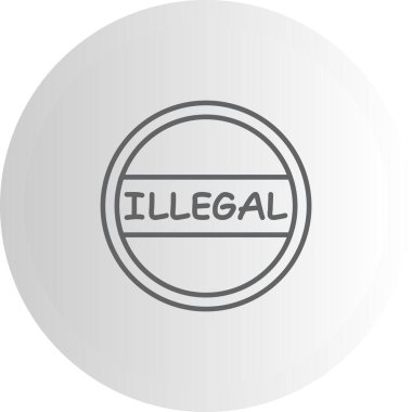 Yasadışı İmza Modern Soyut Tasarım Varlığı