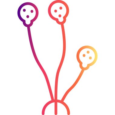 Rhizopus Yüksek Çözünürlüklü Düz Tasarım Sembolü