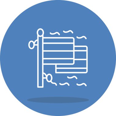 Almanya 'nın iki bayrağı, vektör simgesi