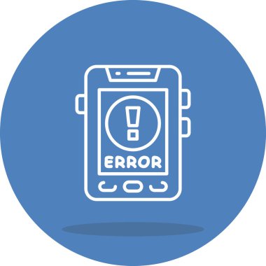 Hata web simgesi vektör illüstrasyonu