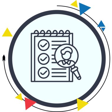 İşe alım web simgesi vektör illüstrasyonuName