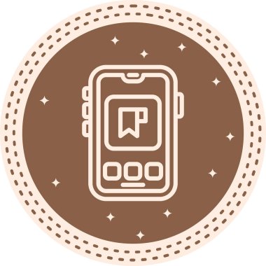 Mobil Kitap İşareti Temiz Ürün Tasarımı Nesnesi