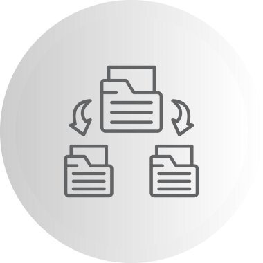 Dizin Ağı Asgari Düz Vektör İllüstrasyonu
