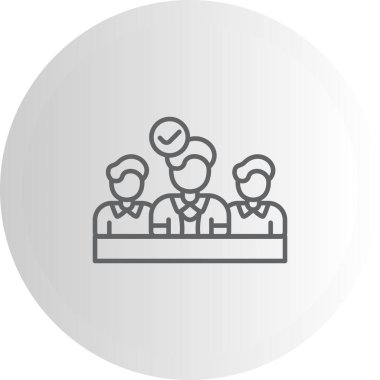 takım web simgesi vektör illüstrasyonu