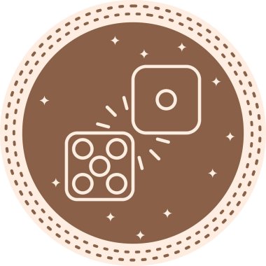 Domino web simge vektör çizim