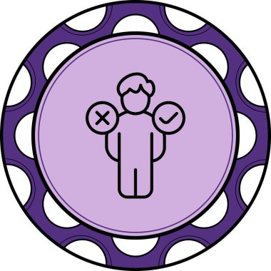 Karar Verme Dengeli Düz Modern Tasarım Elemanı