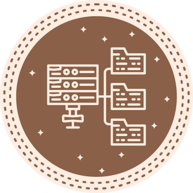 Sunucu Sınıflandırması Yüksek Kaliteli Ölçeklenebilir Vektör İllüstrasyonu