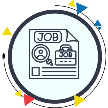 İş Avlama Sayfası Yenilikçi Düz Ürün Tasarım Sembolü