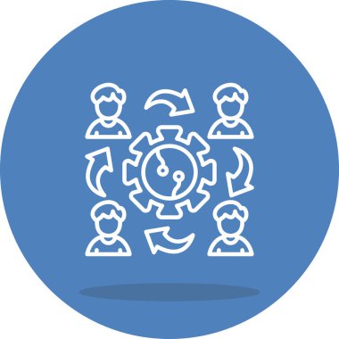 Çalışan Rafine Edilmiş Zarif Vektör Sanatı Nesnesi