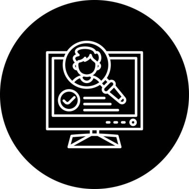 Arama Web simgesi vektör illüstrasyonu işe alınıyor