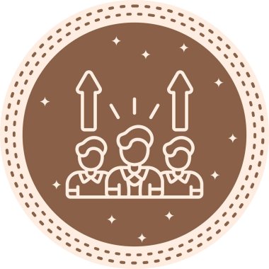 takım web simgesi vektör illüstrasyonu