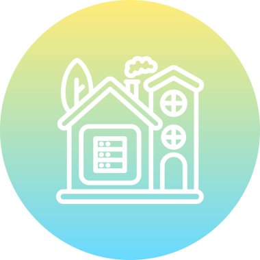 veritabanı web simgesi vektör çizimi