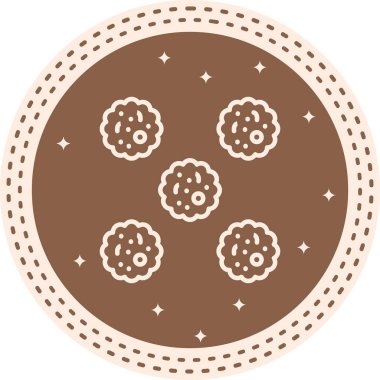 Staphylococcus web simgesinin vektör illüstrasyonu