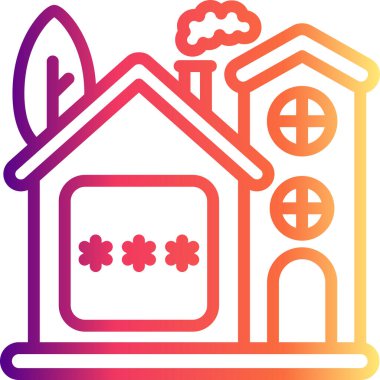 Ev Pin Kodu Modern Dengeli Markalaşma Vektörü Sembolü