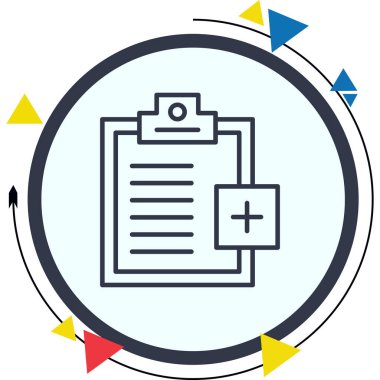 Yeni Görev Satırı Simgesi Ekle, Vektör İllüstrasyonu