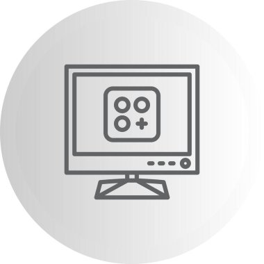 TV Uygulaması Zarif Modern Yaratıcı Sanat Sembolü